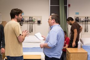 Mike Stasko and Theodore Bezaire on the set of The Control.