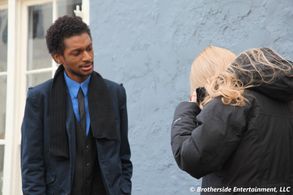 Robert X. Golphin & Lauren Jane Krystofolski on set of 