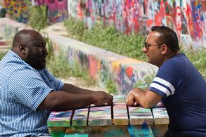 Faizon Love and Russell Peters in Ripped (2017)