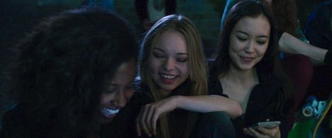 Naika Toussaint, Ayzee, and Taylor Hickson in Deadpool (2016)