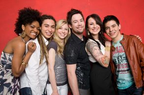 Carly Smithson, Syesha Mercado, David Cook, Brooke White, David Archuleta, and Jason Castro in American Idol (2002)