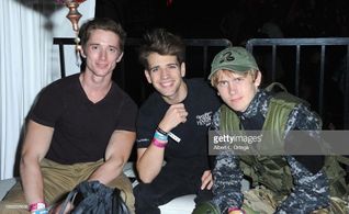 Jacob with Brandon at Queen Mary's Dark Harbor