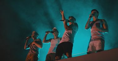 Jai Brooks, Beau Brooks, Daniel Sahyounie, and Luke Brooks in Public Disturbance (2018)