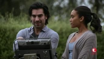 Aketza Lopez and Annie Ilonzeh in Killer Reality (2013)