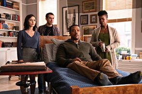 Russell Hornsby, Roslyn Ruff, Tate Ellington, and Brooke Lyons in Lincoln Rhyme: Hunt for the Bone Collector: Requiem (2