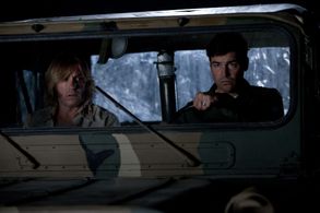 Kyle Chandler and Ron Eldard in Super 8 (2011)