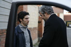 Tahar Rahim and Pierre Leccia in A Prophet (2009)