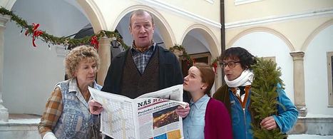 Eliska Balzerová, Pavel Liska, Yvona Stolarová, and Martin Pechlát in Poslední aristokratka (2019)