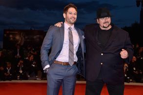 Nick Mathews (L) and James Toback at an event for The Private Life of a Modern Woman, 74th Venice International Film Fes