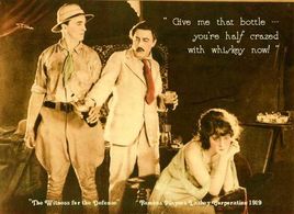Elsie Ferguson, Warner Oland, and Vernon Steele in The Witness for the Defense (1919)