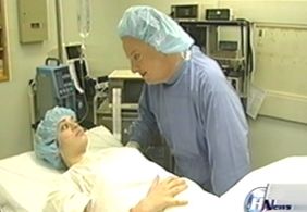 John Vance and Lizzy Caplan in Hardcore Action News (2003)