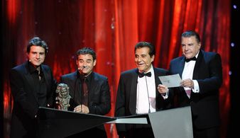 Eduard Fernández, Juan Luis Galiardo, Andrés Pajares, and Alberto San Juan in Los Goya 25 años (2011)