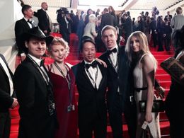 Miika J. Norvanto, Enni Ojutkangas, Vincent Tsang, Teemu Karvonen and Pirita Norvanto at Cannes Film Festival (2014)