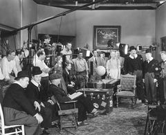 Oliver Hardy, Alfred J. Goulding, Ham Kinsey, Stan Laurel, Art Lloyd, Charles Phillips, Charles Crane, and Jim Hollywood