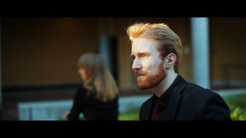 Lucifer (Ian Dick) surveying the new world...promotional still for Morningstar (2018).