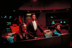 William Shatner, James Doohan, and DeForest Kelley in Star Trek III: The Search for Spock (1984)