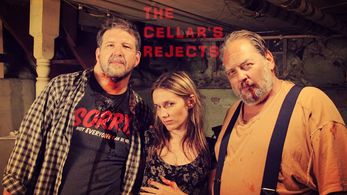 So the main actors for Cellar Secret gather for a picture, and director Michael Wade Johnson added his own little funny 