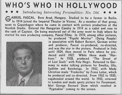 Gabriel Pascal in Pygmalion (1938)