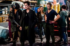 Christopher Egan and Kim Engelbrecht in Dominion (2014)