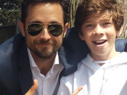 BTS photo Trace Talbot and Justin Chatwin