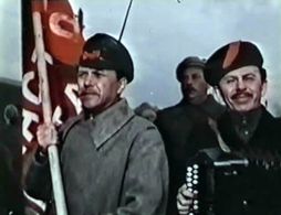 Boris Chirkov, Vasiliy Merkurev, and Pavel Volkov in Miners of the Don (1951)