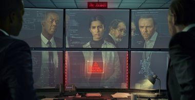 Adrian Lester, Simon Pegg, Mark Rylance, and Hannah Khalique-Brown in The Undeclared War (2022)