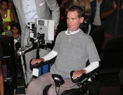 Steve Gleason at an event for Gleason (2016)