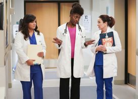 Patricia Heaton, Sabrina Jalees, and Ito Aghayere