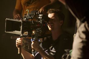 Drew Heriot shooting the prison scene in 'The Power of the Heart'