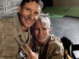 Eric Roberts and Joseph Michael Harris in Collision Earth (2020)