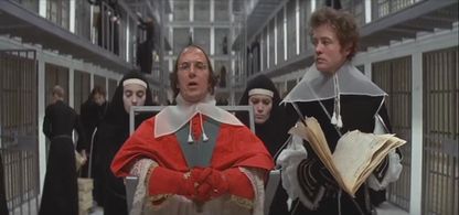 Christopher Logue and Dudley Sutton in The Devils (1971)