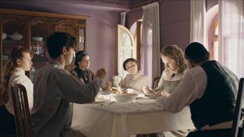 Michal Shtamler, Suzanna Papian, Polina Vitorgan, and Neta Roth in HaZvi (2024)