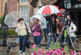 Catrin Stewart, Keefa Chan, and Bethan Mary-James in On a Knife Edge (2010)