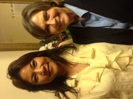 With Patty McCormack (Bad Seed).