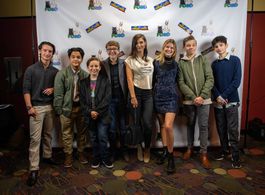 Landon Drake, Reed Taylor, Will Hyde, Katie Burgess, Max Purget, Connie Franklin, and Michael Hodges in The Sneak Over (