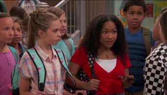 Still of Jenna Davis and Laya DeLeon Hayes on Raven's Home in All Sewn up