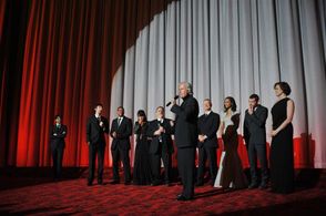 James Cameron, Sigourney Weaver, Stephen Lang, Laz Alonso, Jon Landau, Joel David Moore, Michelle Rodriguez, Zoe Saldana