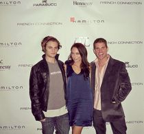 Shiloh Fernandez, Andrew DiPalma, and Jenny Spain
