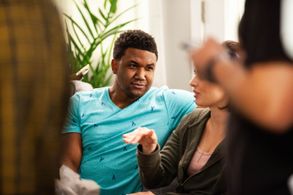 Euseph Messiah, on the set of DAY 8