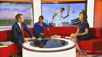 Sally Nugent, Alastair Cook, Naga Munchetty, and Dan Walker in Breakfast (2000)