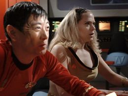 Grant Imahara and Kipleigh Brown in Star Trek Continues (2013)