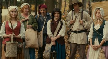 Griffin Dunne, Becky Ann Baker, Cara Buono, Madeleine Martin, Devon Graye, and Dreama Walker in The Discoverers (2012)