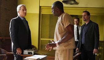 Mark Harmon, Sean Murray, Charles Robinson, and Brett Gipson in NCIS (2003)