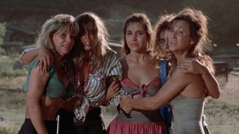 Laura Albert, Lee Benton, Sabrina Hills, Randi Randolph, and Lisa Zambrano in Blood Games (1990)