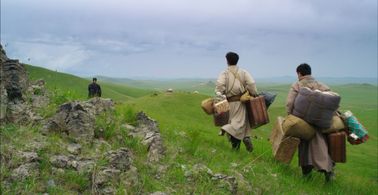 Shaofeng Feng and Shawn Dou in Wolf Totem (2015)