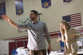 Zachary Levi and Danika Yarosh in Heroes Reborn (2015)