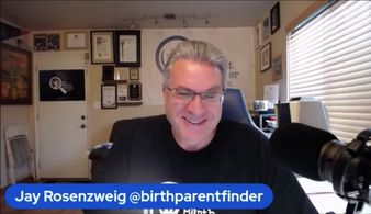 Jay Rosenzweig interviewing an adoptee for his segment on KTLA Off the Clock