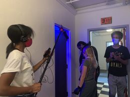 Shani Drake, Nate Lyles, Juliana Provatakis, and Yasmani Cuesta Rodriguez in Savaje (2020)