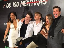 During the premier of the first season of +de100mentiras for flooxer