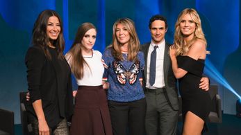 Heidi Klum, Zac Posen, Nina Garcia, Carly Chaikin, and Rebecca Minkoff in Project Runway (2004)